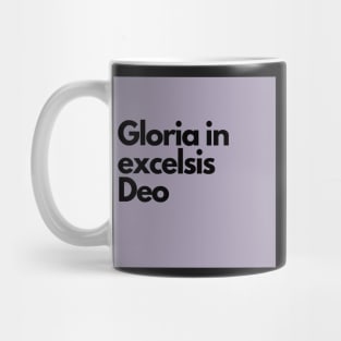 gloria in excelsis deo, purple Mug